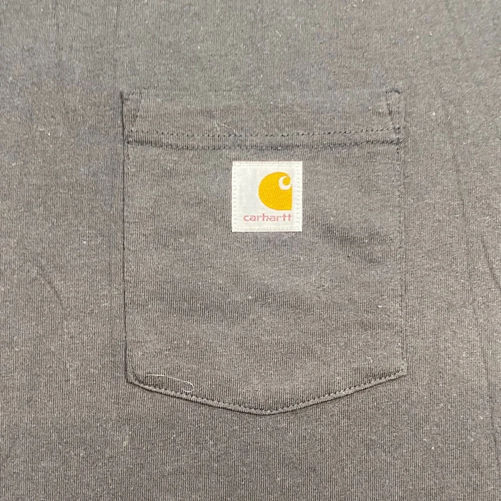 Carhartt Pocket TShirt Sz XL Mens Gray Workwear Loose Fit Short Sleeve Heavy